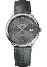Load image into Gallery viewer, Omega De Ville Prestige Co-Axial Watch - 39.5 mm Steel Case - Grey Dial - Grey Leather Strap - 424.13.40.20.06.001 - Luxury Time NYC