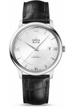 Load image into Gallery viewer, Omega De Ville Prestige Co-Axial Watch - 39.5 mm Steel Case - Silver Dial - Black Leather Strap - 424.13.40.20.02.001 - Luxury Time NYC