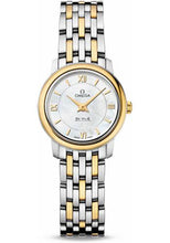 Load image into Gallery viewer, Omega De Ville Prestige Quartz Watch - 24.4 mm Steel And Yellow Gold Case - Mother-Of-Pearl Dial - 424.20.24.60.05.001 - Luxury Time NYC