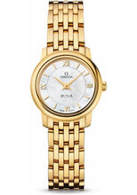 Load image into Gallery viewer, Omega De Ville Prestige Quartz Watch - 24.4 mm Yellow Gold Case - Mother-Of-Pearl Dial - 424.50.24.60.05.001 - Luxury Time NYC