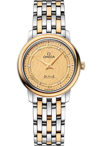 Omega De Ville Prestige Quartz Watch - 27.4 mm Steel And Yellow 