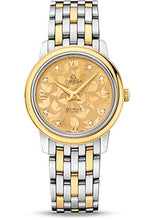 Load image into Gallery viewer, Omega De Ville Prestige Quartz Watch - 27.4 mm Steel And Yellow Gold Case - Champagne Diamond Dial - 424.20.27.60.58.002 - Luxury Time NYC