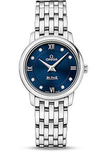 Load image into Gallery viewer, Omega De Ville Prestige Quartz Watch - 27.4 mm Steel Case - Blue Diamond Dial - 424.10.27.60.53.001 - Luxury Time NYC