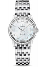 Load image into Gallery viewer, Omega De Ville Prestige Quartz Watch - 27.4 mm Steel Case - Diamond Bezel - Mother-Of-Pearl Diamond Dial - 424.15.27.60.55.001 - Luxury Time NYC