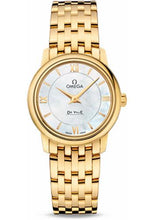 Load image into Gallery viewer, Omega De Ville Prestige Quartz Watch - 27.4 mm Yellow Gold Case - Mother-Of-Pearl Dial - 424.50.27.60.05.001 - Luxury Time NYC
