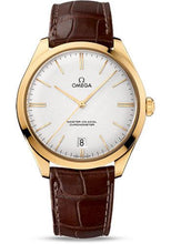 Load image into Gallery viewer, Omega De Ville Tresor Omega Master Co-Axial Watch - 40 mm Yellow Gold Case - Silvery Dial - Brown Leather Strap - 432.53.40.21.02.001 - Luxury Time NYC