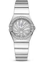 Load image into Gallery viewer, Omega Ladies Constellation Luxury Edition Watch - 24 mm White Gold Case - Snow-Set Diamond Bezel - Mother-Of-Pearl Diamond Dial - 123.55.24.60.55.014 - Luxury Time NYC