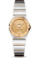 Load image into Gallery viewer, Omega Ladies Constellation Polished Quartz Watch - 24 mm Polished Steel And Yellow Gold Case - Champagne Dial - Steel And Yellow Gold Bracelet - 123.20.24.60.08.002 - Luxury Time NYC