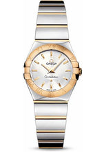 Load image into Gallery viewer, Omega Ladies Constellation Polished Quartz Watch - 24 mm Polished Steel And Yellow Gold Case - Silver Dial - Steel And Yellow Gold Bracelet - 123.20.24.60.02.004 - Luxury Time NYC