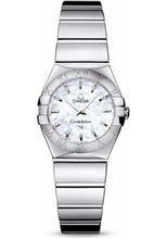 Load image into Gallery viewer, Omega Ladies Constellation Polished Quartz Watch - 24 mm Polished Steel Case - Mother-Of-Pearl Dial - Steel Bracelet - 123.10.24.60.05.002 - Luxury Time NYC