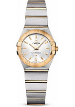 Load image into Gallery viewer, Omega Ladies Constellation Quartz Watch - 24 mm Brushed Steel And Yellow Gold Case - Silver Dial - 123.20.24.60.02.002 - Luxury Time NYC