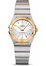 Load image into Gallery viewer, Omega Ladies Constellation Quartz Watch - 27 mm Brushed Steel And Yellow Gold Case - Silver Dial - 123.20.27.60.02.002 - Luxury Time NYC