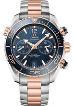 Load image into Gallery viewer, Omega Planet Ocean 600 M Omega Co-axial Master Chronometer Chronograph Watch - 45.5 mm Sedna Gold And Steel Case - Unidirectional Blue Ceramic Bezel - Blue Ceramic Dial - 215.20.46.51.03.001 - Luxury Time NYC