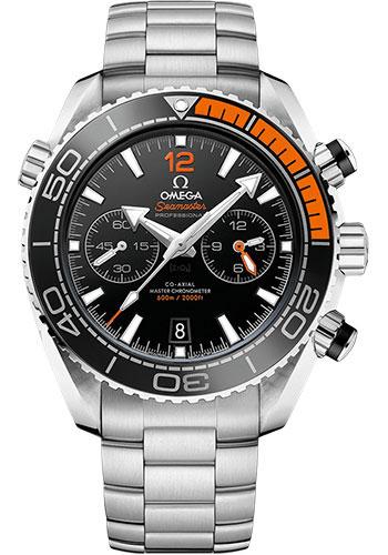 Omega Planet Ocean 600 M Omega Co-axial Master Chronometer Chronograph Watch - 45.5 mm Steel Case - Unidirectional Black Ceramic Bezel - Black Ceramic Dial - 215.30.46.51.01.002 - Luxury Time NYC