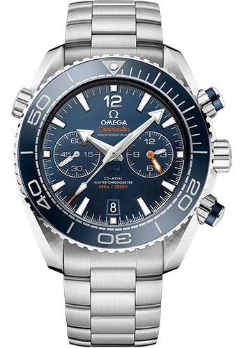 Omega Planet Ocean 600 M Omega Co-axial Master Chronometer Chronograph Watch - 45.5 mm Steel Case - Unidirectional Blue Ceramic Bezel - Blue Ceramic Dial - 215.30.46.51.03.001 - Luxury Time NYC
