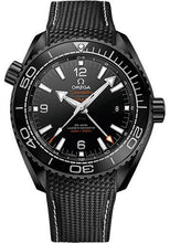 Load image into Gallery viewer, Omega Planet Ocean 600 M Omega Co-axial Master Chronometer GMT Deep Black Watch - 45.5 mm Black Ceramic Case - Unidirectional Bezel - Black Dial - Black Rubber Strap - 215.92.46.22.01.001 - Luxury Time NYC