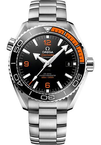 Omega Planet Ocean 600 M Omega Co-axial Master Chronometer Watch - 43.5 mm Steel Case - Unidirectional Black Ceramic Bezel - Black Ceramic Dial - 215.30.44.21.01.002 - Luxury Time NYC