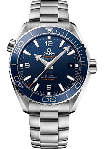 Omega Planet Ocean 600 M Omega Co-axial Master Chronometer Watch - 43.5 mm Steel Case - Unidirectional Blue Ceramic Bezel - Blue Ceramic Dial - 215.30.44.21.03.001 - Luxury Time NYC