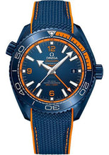Load image into Gallery viewer, Omega Planet Ocean 600M Co-Axial Master Chronometer GMT Watch - 45.5 mm Blue Ceramic Case - Unidirectional Blue Ceramic Bezel - Blue Ceramic Dial - Blue Rubber Strap - 215.92.46.22.03.001 - Luxury Time NYC