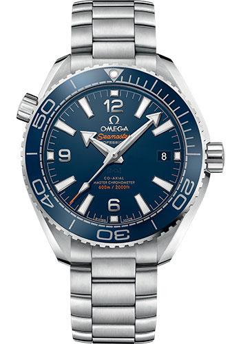 Omega Planet Ocean 600M Co-Axial Master Chronometer Watch - 39.5 mm Steel Case - Unidirectional Blue Cermaic Bezel - Blue Dial - 215.30.40.20.03.001 - Luxury Time NYC