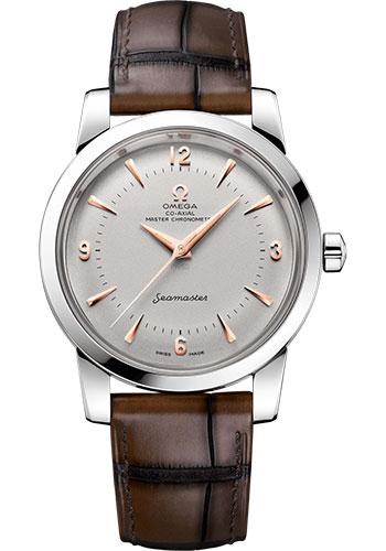 Omega Seamaster 1948 Co-Axial Master Chronometer Limited Edition of 70 Watch - 38 mm Platinum Case - Domed Platinum Dial - Brown Leather Strap - 511.93.38.20.99.002 - Luxury Time NYC