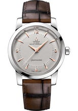 Load image into Gallery viewer, Omega Seamaster 1948 Co-Axial Master Chronometer Limited Edition of 70 Watch - 38 mm Platinum Case - Domed Platinum Dial - Brown Leather Strap - 511.93.38.20.99.002 - Luxury Time NYC