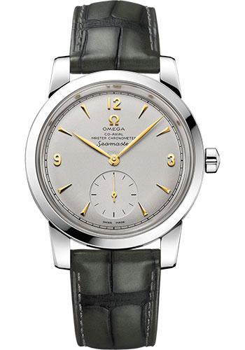 Omega Seamaster 1948 Co-Axial Master Chronometer Small Seconds Limited Edition of 70 Watch - 38 mm Platinum Case - Domed Platinum Dial - Hunter Green Leather Strap - 511.93.38.20.99.001 - Luxury Time NYC