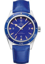 Load image into Gallery viewer, Omega Seamaster 300 Omega Co-Axial Master Chronometer - 41 mm Platinum Case - Deep Blue Dial - Blue Leather Strap - 234.93.41.21.99.002 - Luxury Time NYC