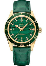 Load image into Gallery viewer, Omega Seamaster 300 Omega Co-Axial Master Chronometer - 41 mm Yellow Gold Case - Deep Green Dial - Green Leather Strap - 234.63.41.21.99.001 - Luxury Time NYC