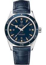 Load image into Gallery viewer, Omega Seamaster 300 Omega Master Co-Axial - 41 mm Platinum Case - Blue Enamel Dial - Blue Leather Strap Limited Edition of 757 - 233.93.41.21.03.001 - Luxury Time NYC