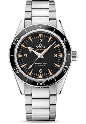 Omega Seamaster 300 Omega Master Co-Axial Watch - 41 mm Brushed And Polished Steel Case - Unidirectional Bezel - Black Dial - 233.30.41.21.01.001 - Luxury Time NYC