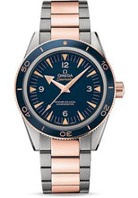 Load image into Gallery viewer, Omega Seamaster 300 Omega Master Co-Axial Watch - 41 mm Grade 5 Titanium And Sedna Gold Case - Unidirectional Sedna Gold Bezel - Blue Dial - 233.60.41.21.03.001 - Luxury Time NYC