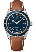 Load image into Gallery viewer, Omega Seamaster 300 Omega Master Co-Axial Watch - 41 mm Titanium Case - Ceramic Bezel - Blue Dial - Brown Leather Strap - 233.92.41.21.03.001 - Luxury Time NYC