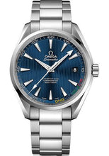 Load image into Gallery viewer, Omega Seamaster Aqua Terra 150 M Master Co-Axial Specialty Olympic Collection PyeongChang 2018 Limited Edition of 2018 Watch - 41.5 mm Steel Case - Teak Concept Blue Dial - 522.10.42.21.03.001 - Luxury Time NYC