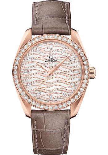 omega seamaster aqua terra brown leather strap