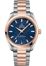 Load image into Gallery viewer, Omega Seamaster Aqua Terra 150M Co-Axial Master Chronometer Ladies Watch - 38 mm Steel And Sedna Gold Case - Waved Blue Dial - 220.20.38.20.03.001 - Luxury Time NYC