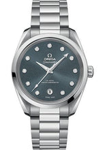 Load image into Gallery viewer, Omega Seamaster Aqua Terra 150M Co-Axial Master Chronometer Ladies Watch - 38 mm Steel Case - Shimmer Blue-Grey Diamond Dial - 220.10.38.20.53.001 - Luxury Time NYC