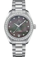 Load image into Gallery viewer, Omega Seamaster Aqua Terra 150M Co-Axial Master Chronometer Watch - 34 mm Steel Case - Tahiti Mother-Of-Pearl Diamond Dial - 220.15.34.20.57.001 - Luxury Time NYC