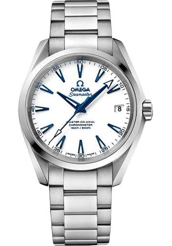 Omega Seamaster Aqua Terra 150M Master Co-Axial GoodPlanet Watch - 38.5 mm Titanium Case - White Dial - 231.90.39.21.04.001 - Luxury Time NYC