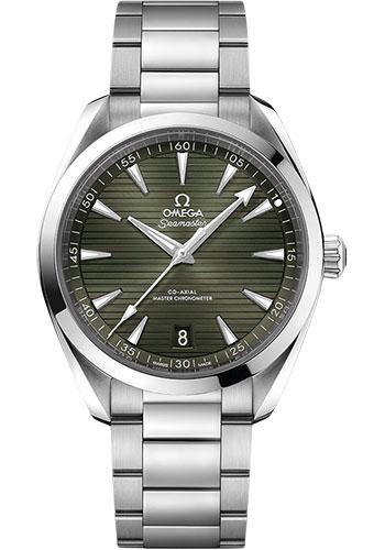 Omega Seamaster Aqua Terra 150M OMEGA Co-Axial Master Chronometer - 41 mm Steel Case - Green Dial - 220.10.41.21.10.001 - Luxury Time NYC