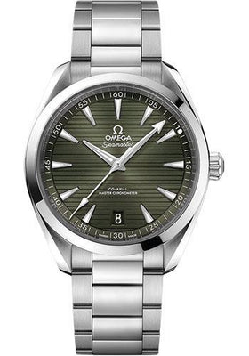 Omega Seamaster Aqua Terra 150M OMEGA Co-Axial Master Chronometer - 41 mm Steel Case - Green Dial - 220.10.41.21.10.001 - Luxury Time NYC