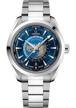 Load image into Gallery viewer, Omega Seamaster Aqua Terra 150M Omega Co-Axial Master Chronometer GMT Worldtimer - 43 mm Steel Case - Blue Dial - 220.10.43.22.03.001 - Luxury Time NYC