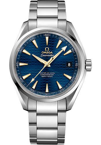 Omega Seamaster Aqua Terra 150M Omega Master Co-Axial - 41.5 mm Steel Case - Blue Dial - 231.10.42.21.03.006 - Luxury Time NYC