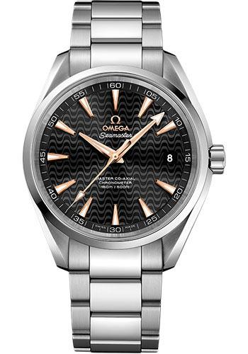 Omega Seamaster Aqua Terra 150M Omega Master Co-Axial - 41.5 mm Steel Case - Lacquered Black Dial - 231.10.42.21.01.006 - Luxury Time NYC