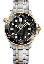 Load image into Gallery viewer, Omega Seamaster Diver 300M Co-Axial Master Chronometer Watch - 42 mm Steel And Yellow Gold Case - Unidirectional Bezel - Black Ceramic Dial - 210.20.42.20.01.002 - Luxury Time NYC