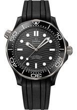 Load image into Gallery viewer, Omega Seamaster Diver 300M Co-Axial Master Chronometer Watch - 43.5 mm Black Ceramic Case - Unidirectional Bezel - Black Ceramic Dial - Black Rubber Strap - 210.92.44.20.01.001 - Luxury Time NYC