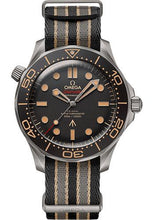 Load image into Gallery viewer, Omega Seamaster Diver 300M Omega Co-Axial Master Chronometer 007 Edition - 42 mm Titanium Case - Brown Dial - Striped Nato Strap - 210.92.42.20.01.001 - Luxury Time NYC