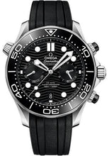 Load image into Gallery viewer, Omega Seamaster Diver 300M Omega Co-Axial Master Chronometer Chronograph - 44 mm Steel Case - Black Dial - Black Rubber Strap - 210.32.44.51.01.001 - Luxury Time NYC
