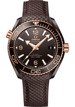 Load image into Gallery viewer, Omega Seamaster Planet Ocean 600M Co-Axial Master Chronometer Watch - 39.5 mm Brown Ceramic Case - Unidirectional Bezel - Brown Ceramic Dial - Quilted Brown Rubber Strap - 215.62.40.20.13.001 - Luxury Time NYC