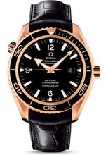 Load image into Gallery viewer, Omega Seamaster Planet Ocean Big Size Watch - 45.5 mm Red Gold Case - Unidirectional Bezel - Black Dial - Black Leather Strap - 222.63.46.20.01.001 - Luxury Time NYC